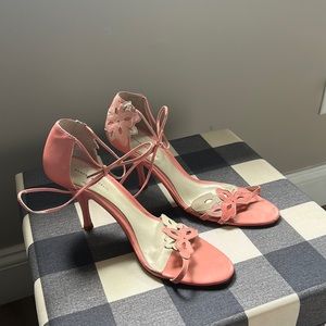 BANANA REPUBLIC PINK FLORAL BOHO SANDALS SHOES